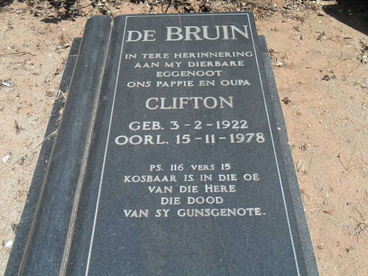 BRUIN Clifton, de 1922-1978
