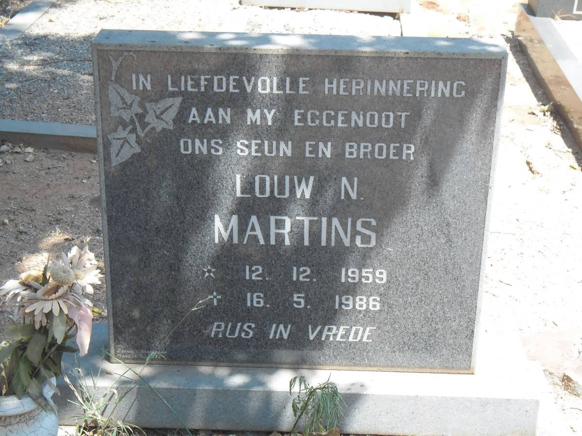MARTINS Louw N. 1959-1986