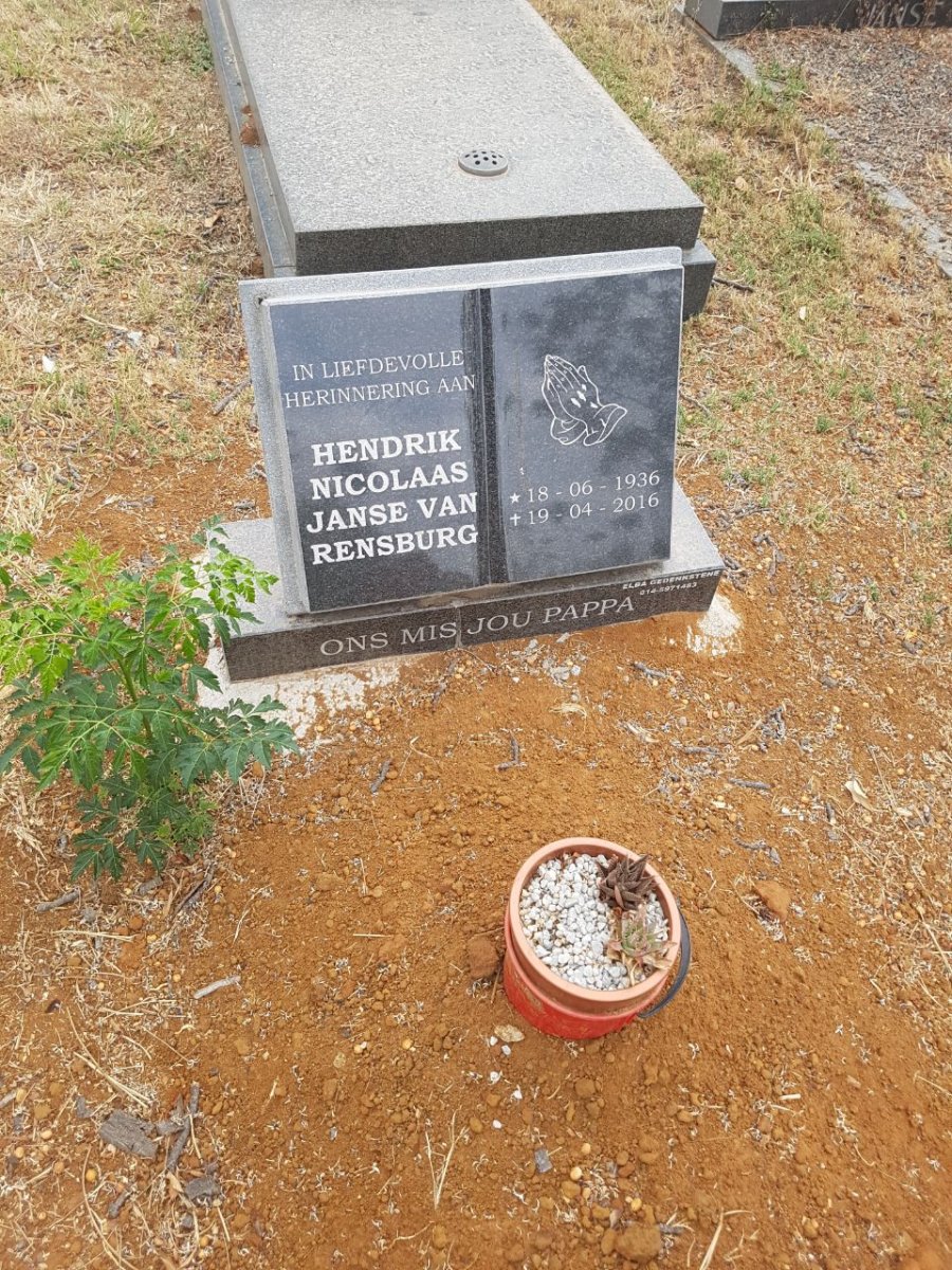 RENSBURG Hendrik Nicolaas, Janse van 1936-2016