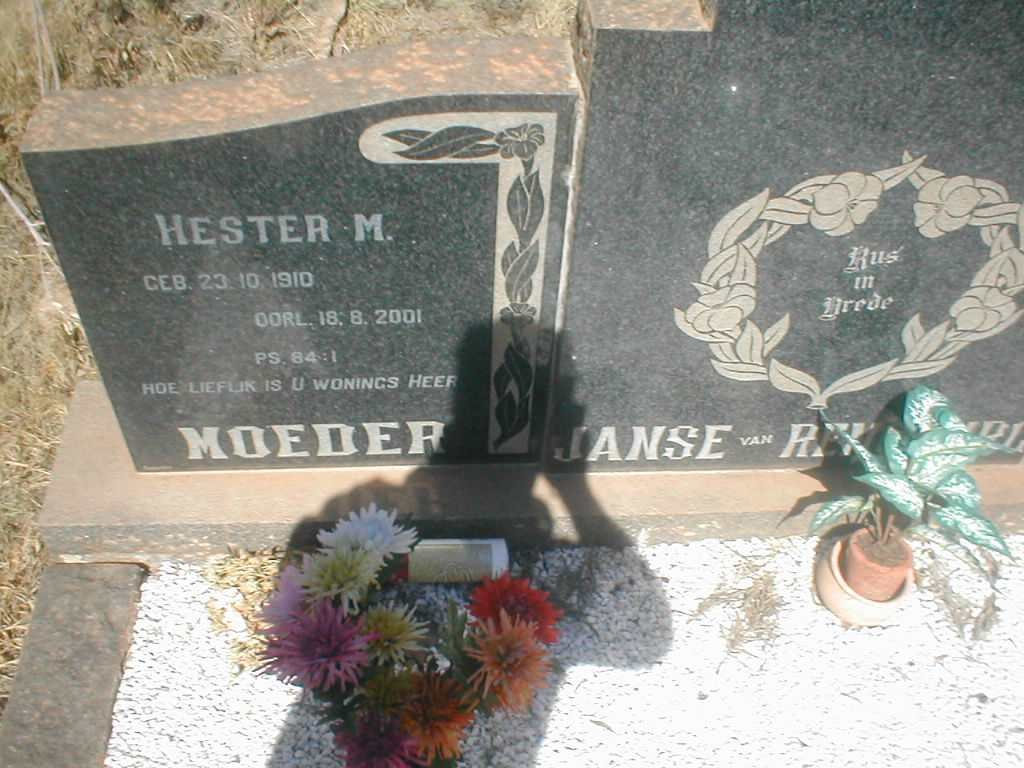 RENSBURG Hester M., Janse van 1910-2001