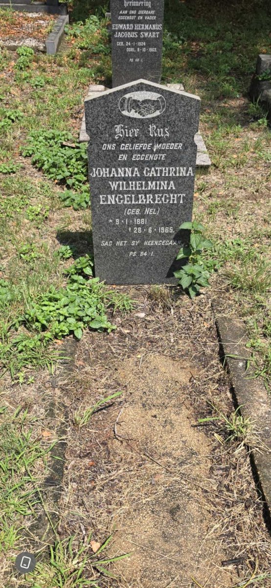 ENGELBRECHT Johanna Cathrina Wilhelmina nee NEL 1881-1965