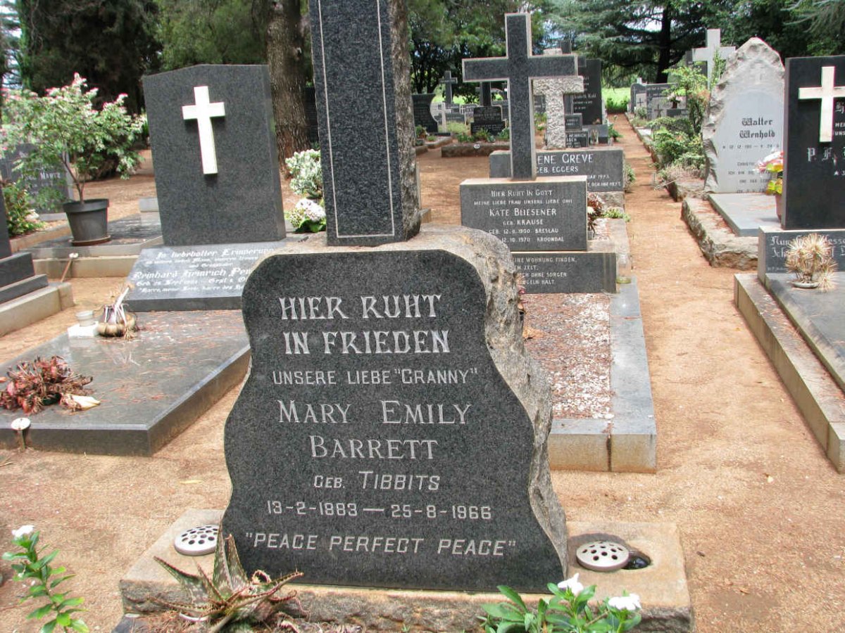 BARRETT Mary Emily nee TIBBITS 1883-1966
