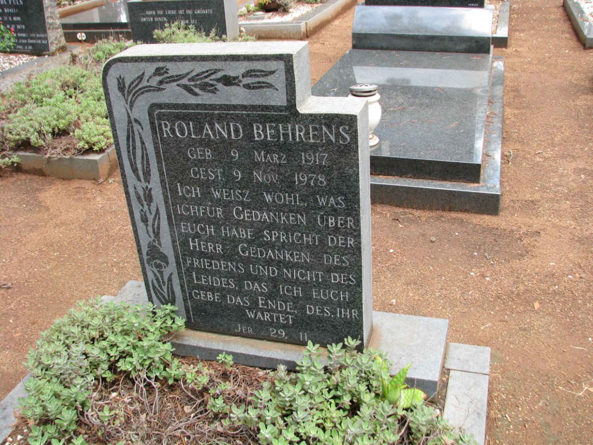 BEHRENS Roland 1917-1978