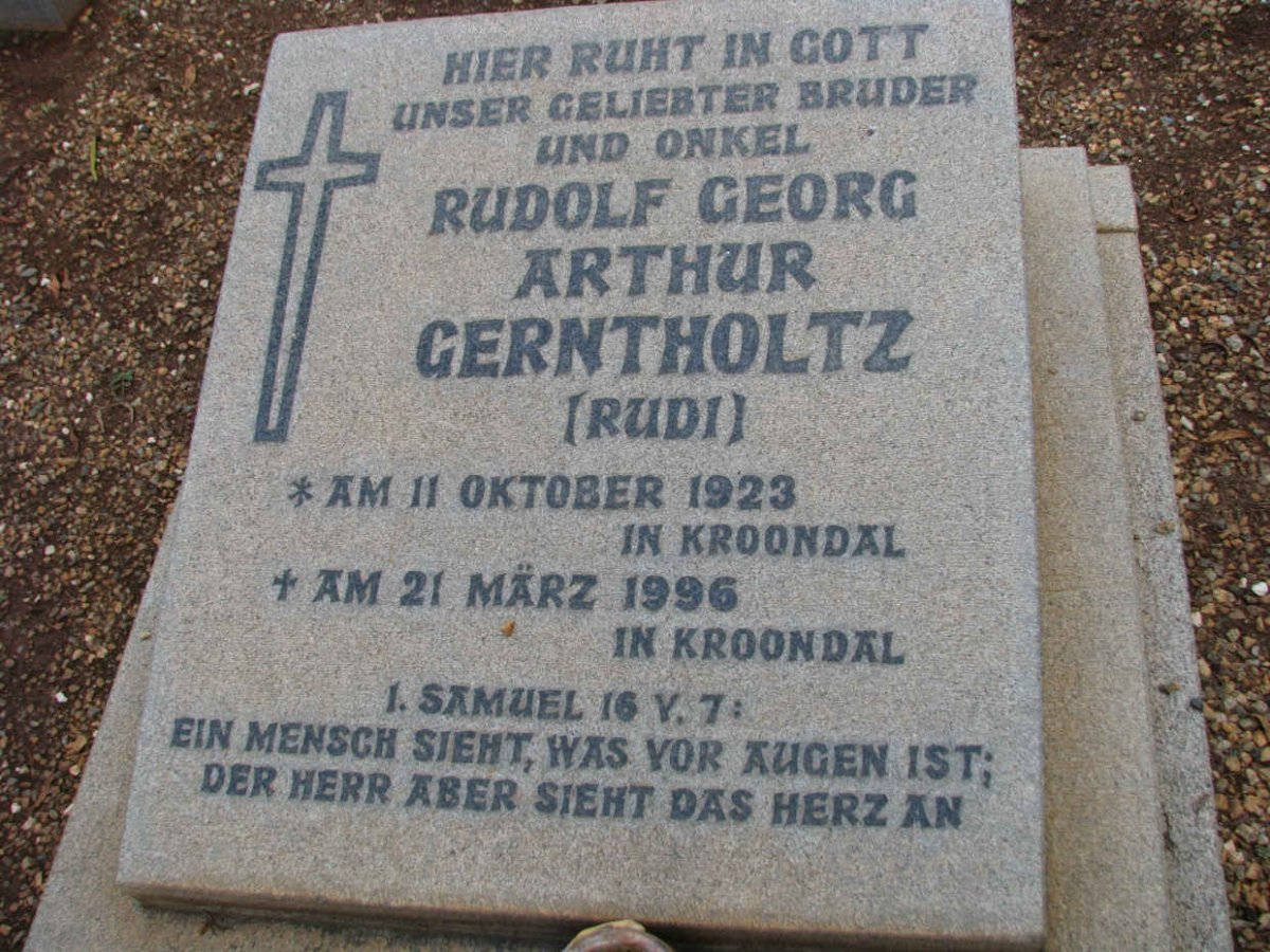 GERNTHOLTZ Rudolf Georg Arthur 1923-1996