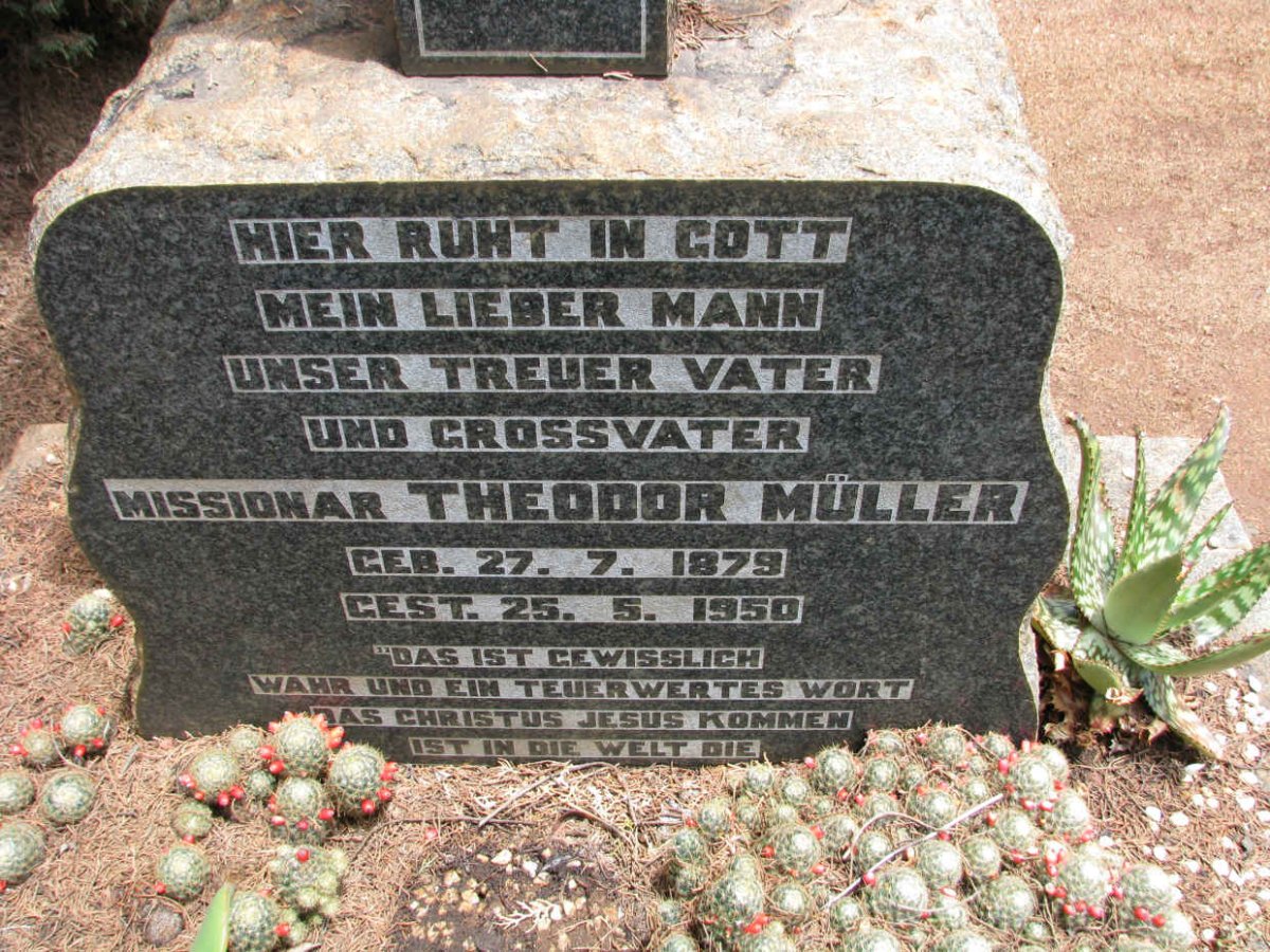 MULLER Theodor 1879-1950