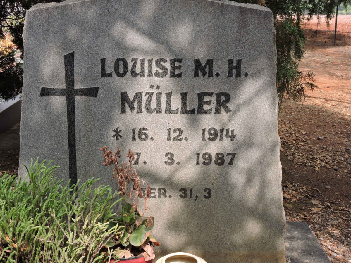 MÜLLER Louise M.H. 1914-1987
