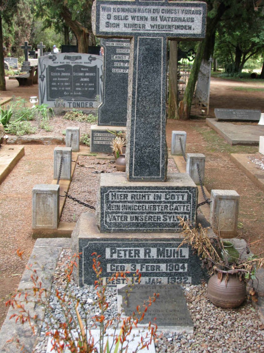 MUHL Peter R. 1904-1932 :: MUHL Sylvia nee MUHL 1932-2008 :: MUHL Peter Jahn Erik 1965-2011
