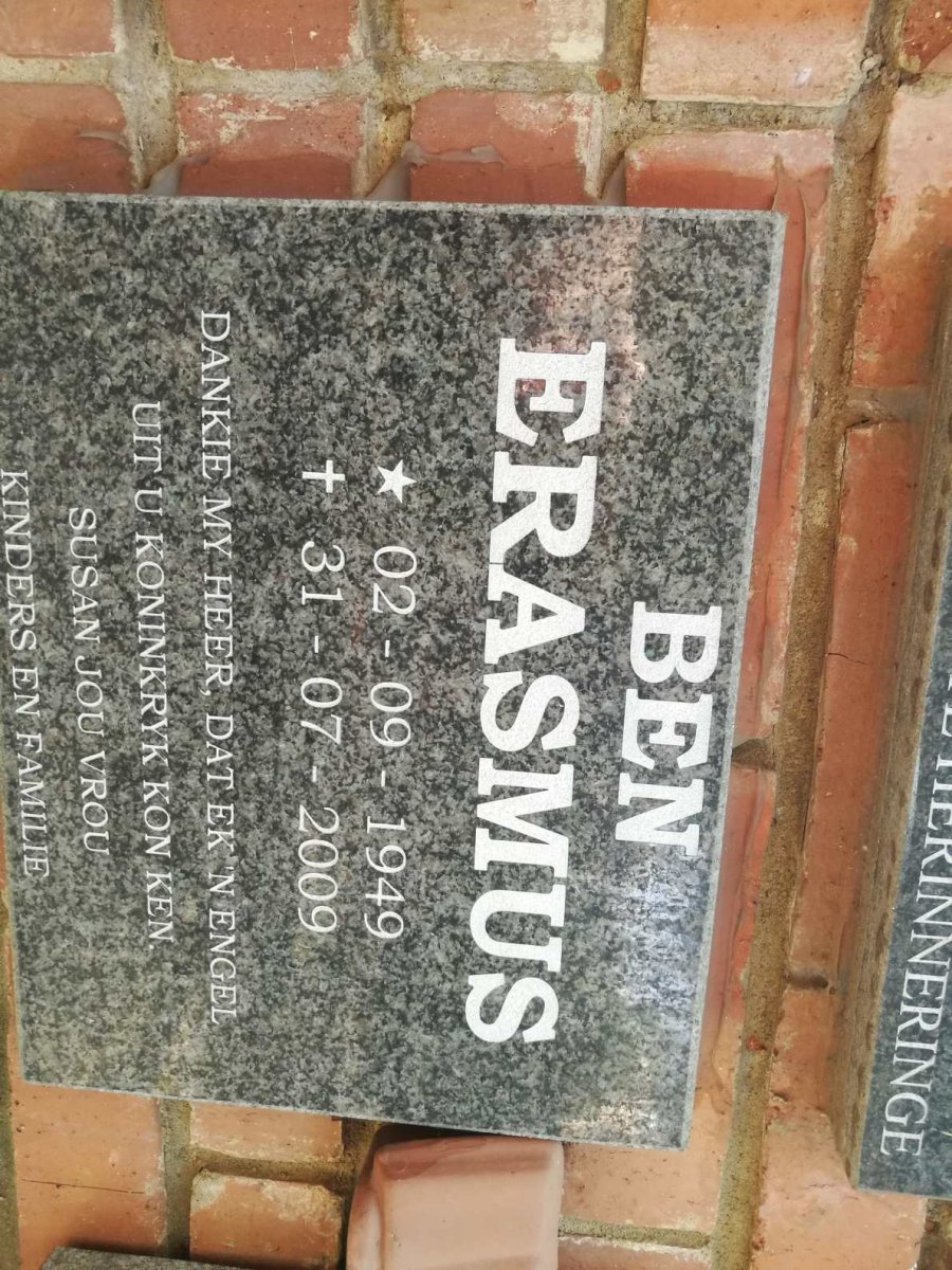 ERASMUS Ben 1949-2009