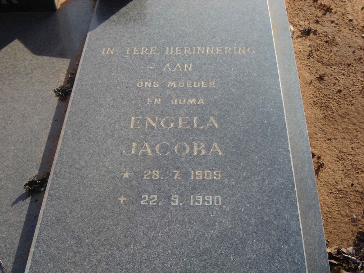 BURGER Engela Jacoba 1909-1990
