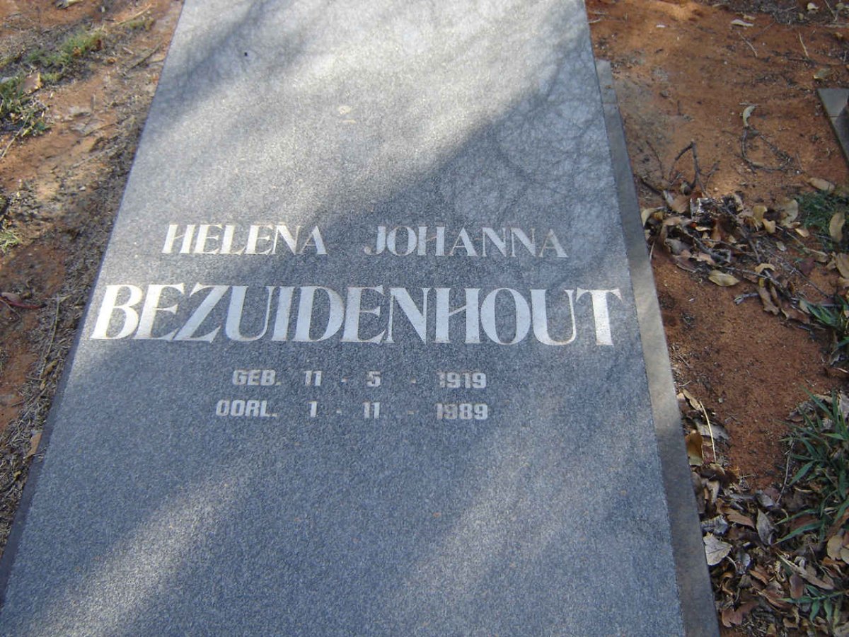 BEZUIDENHOUT Helena Johnna 1919-1989