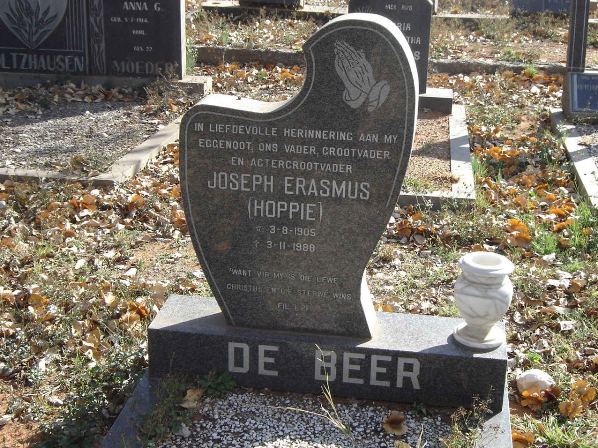BEER Joseph Erasmus, de 1905-1988