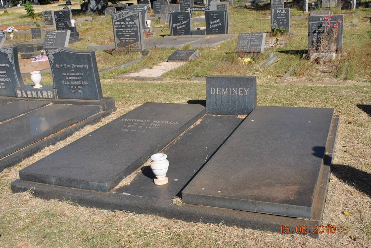 DEMINEY Jacobus Petrus 1908-1977