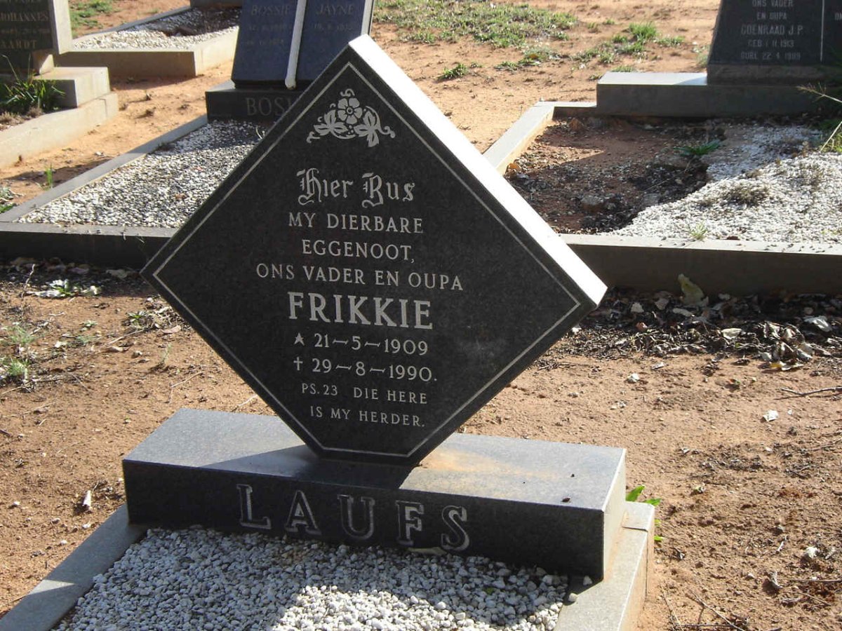 LAUFS Frikkie 1909-1990