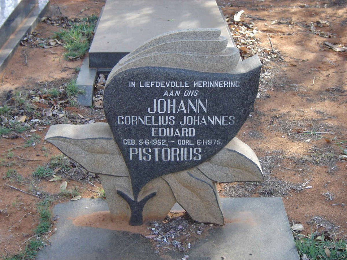 PISTORIUS Cornelius Johannes Eduard 1952-1975