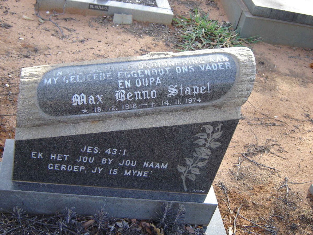 STAPEL Max Benno 1918-1974