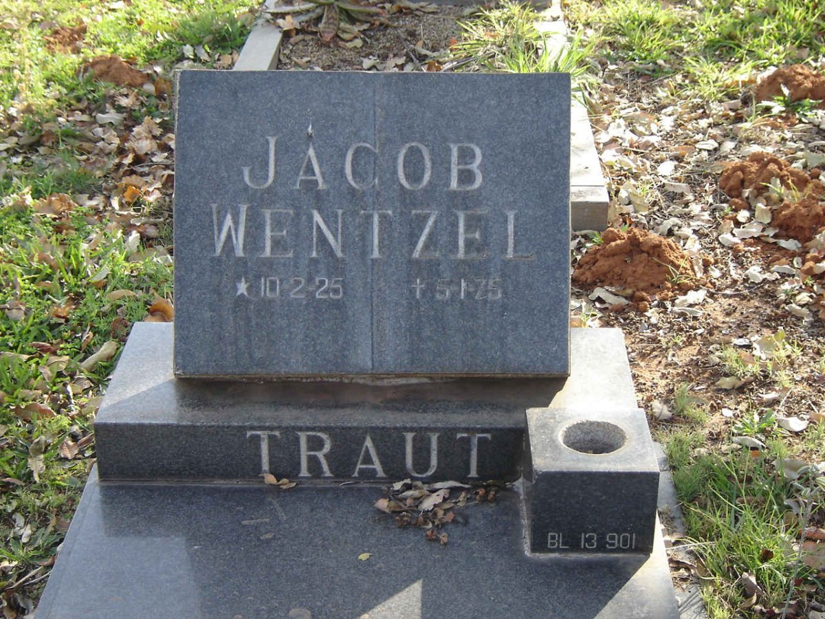 TRAUT Jacob Wentzel 1925-1925