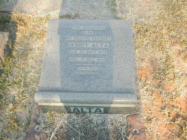 ALTA Gerrit 1872-1944