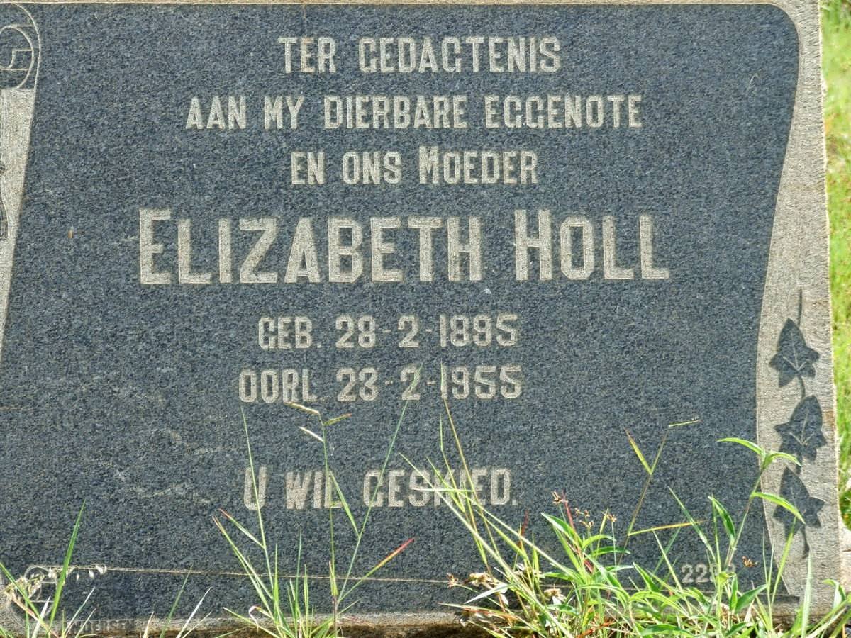 HOLL Elizabeth 1895-1955
