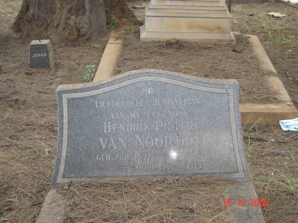 NOORDEN Hendrik Pieter, van 1897-1966