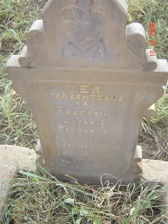 PRETORIUS Frederik Jacobus 1897-1913