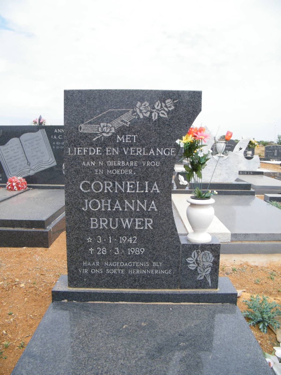 BRUWER Cornelia Johanna 1942-1989