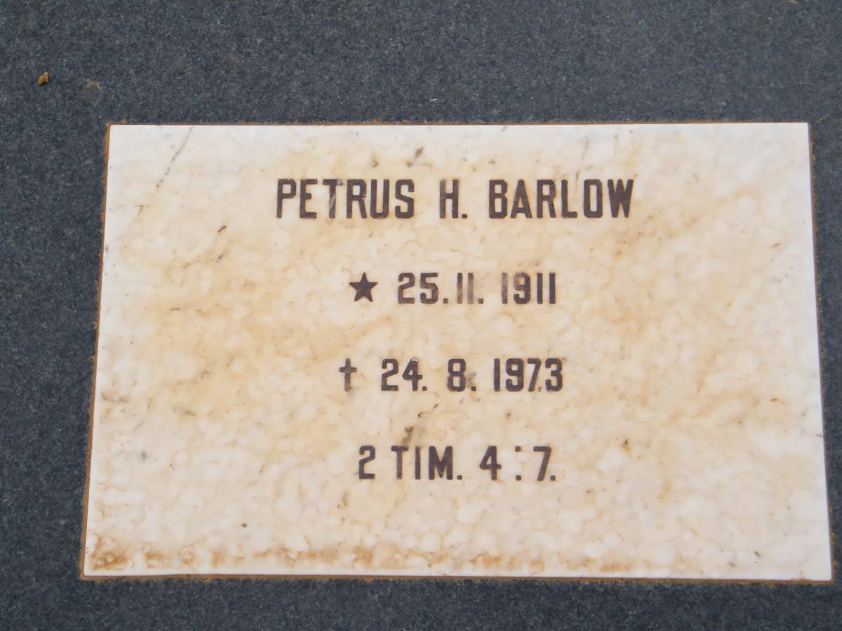 BARLOW Petrus H. 1911-1973