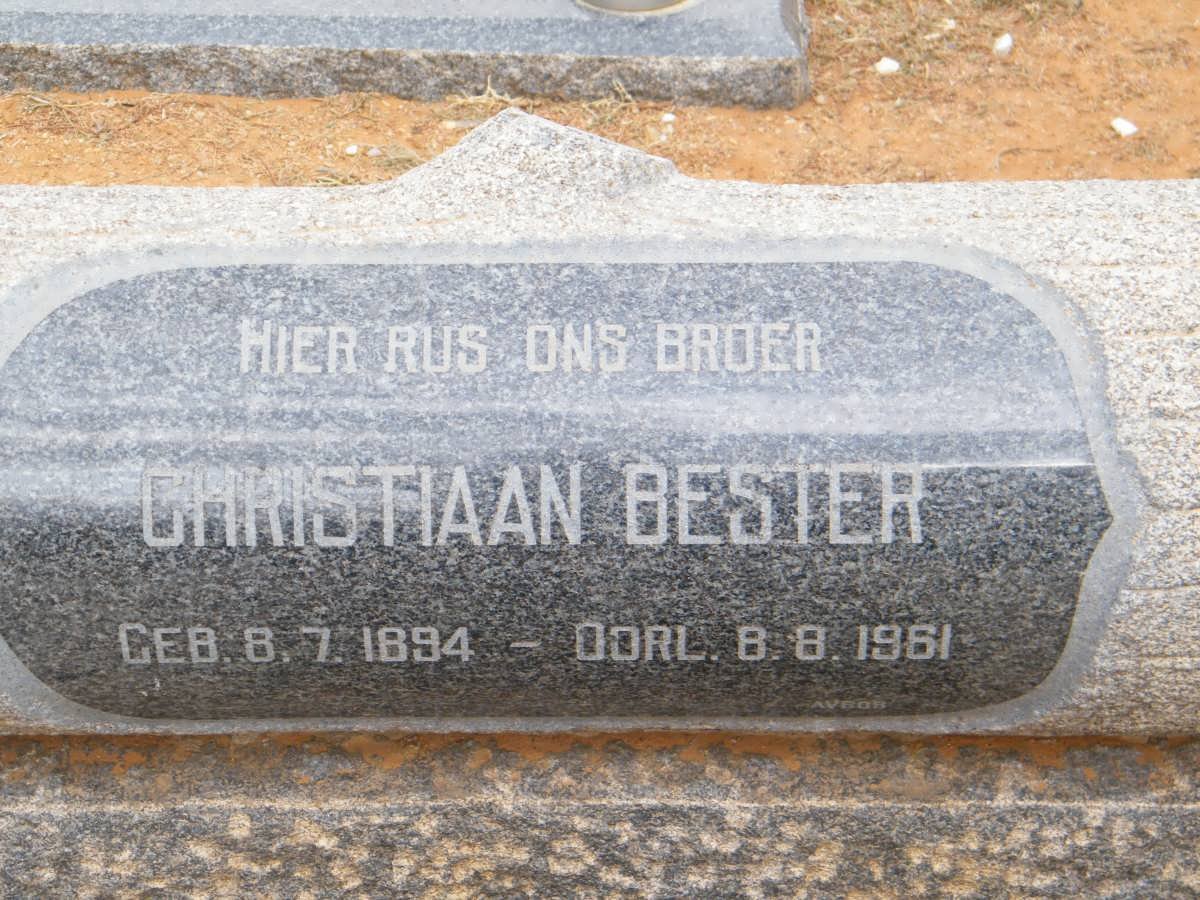 BESTER Christiaan 1894-1961