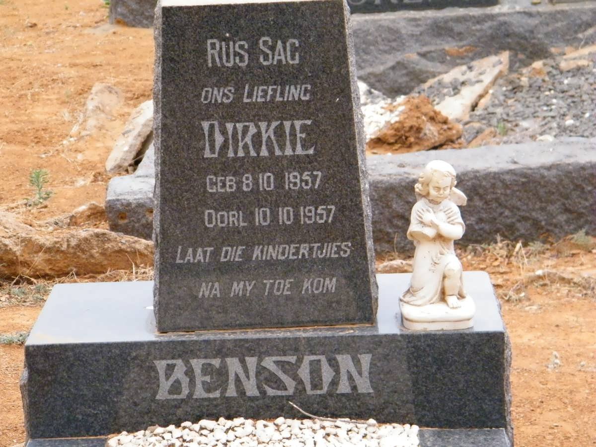 BENSON Dirkie 1957-1957