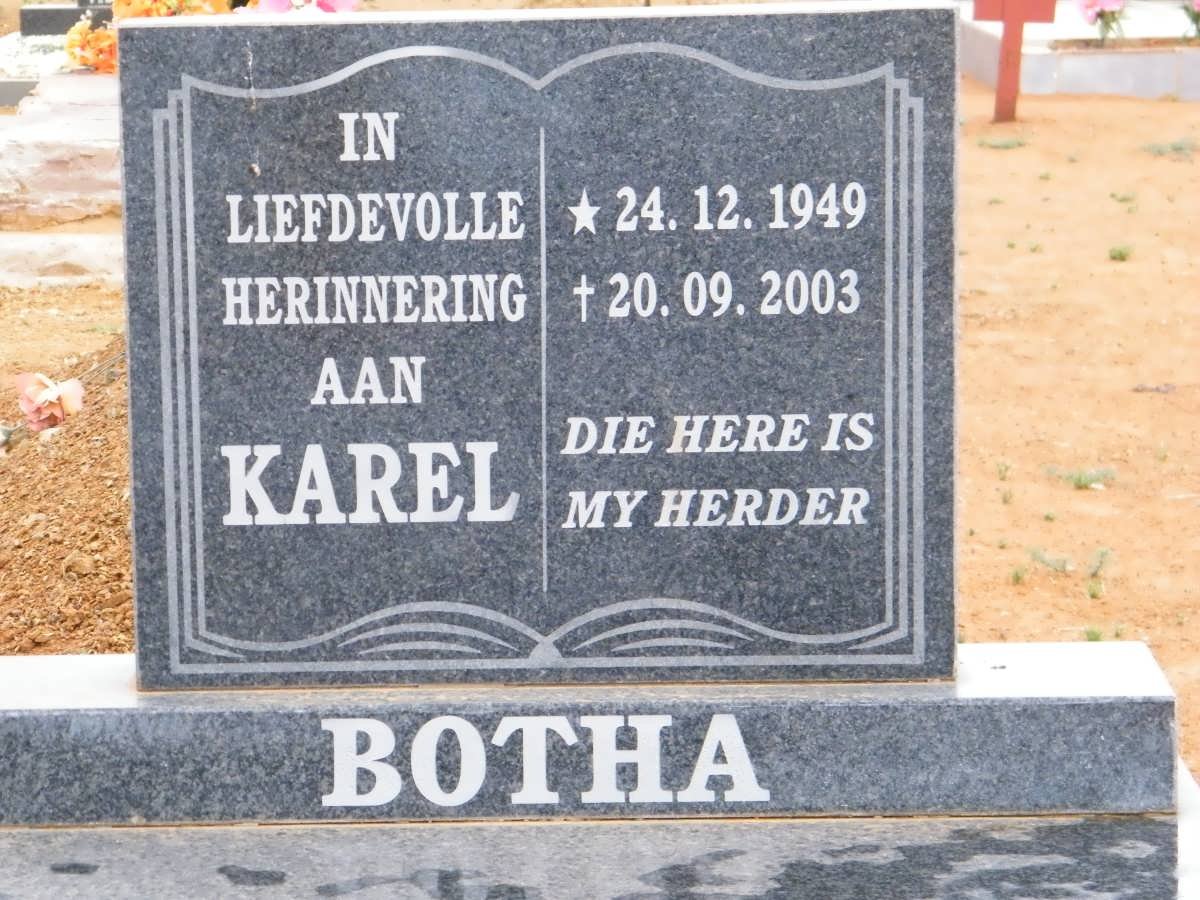 BOTHA Karel 1949-2003