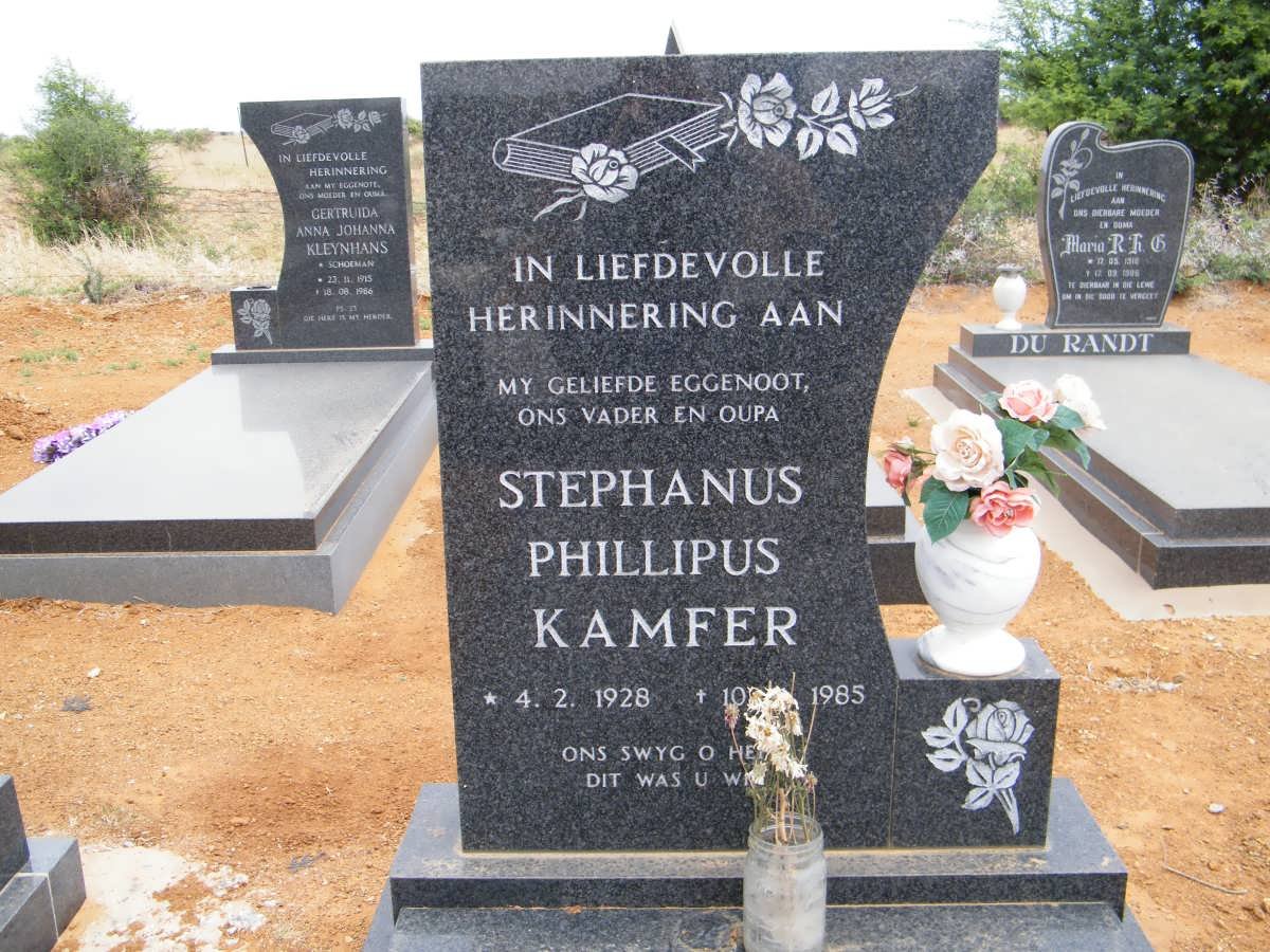 KAMFER Stephanus Phillipus 1928-1985
