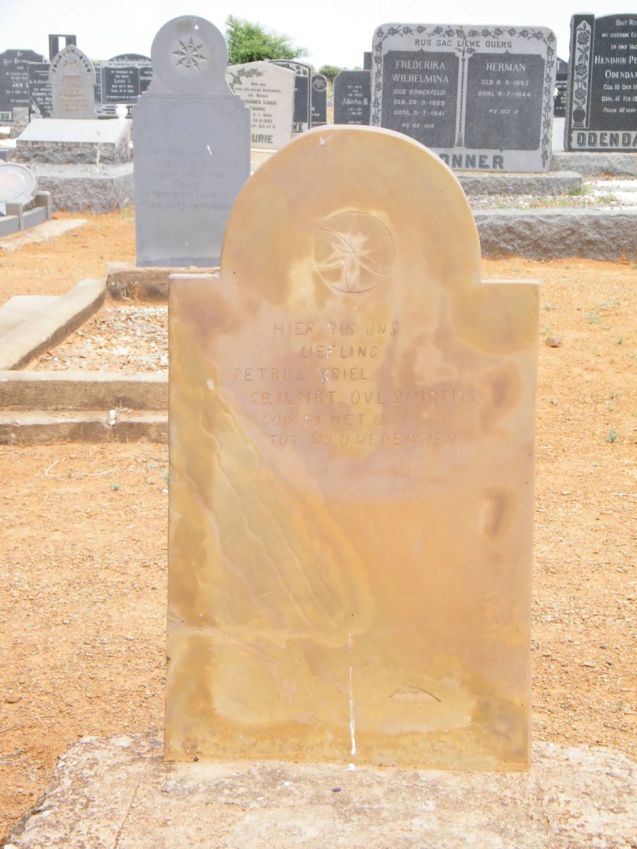 KRIEL Petrus 1935-1935