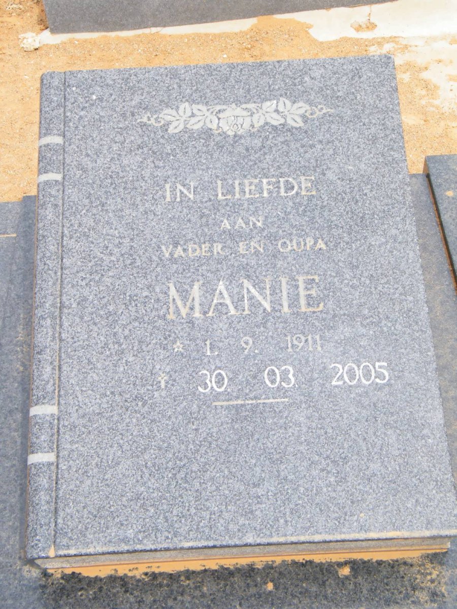 KRIEL Manie 1911-2005