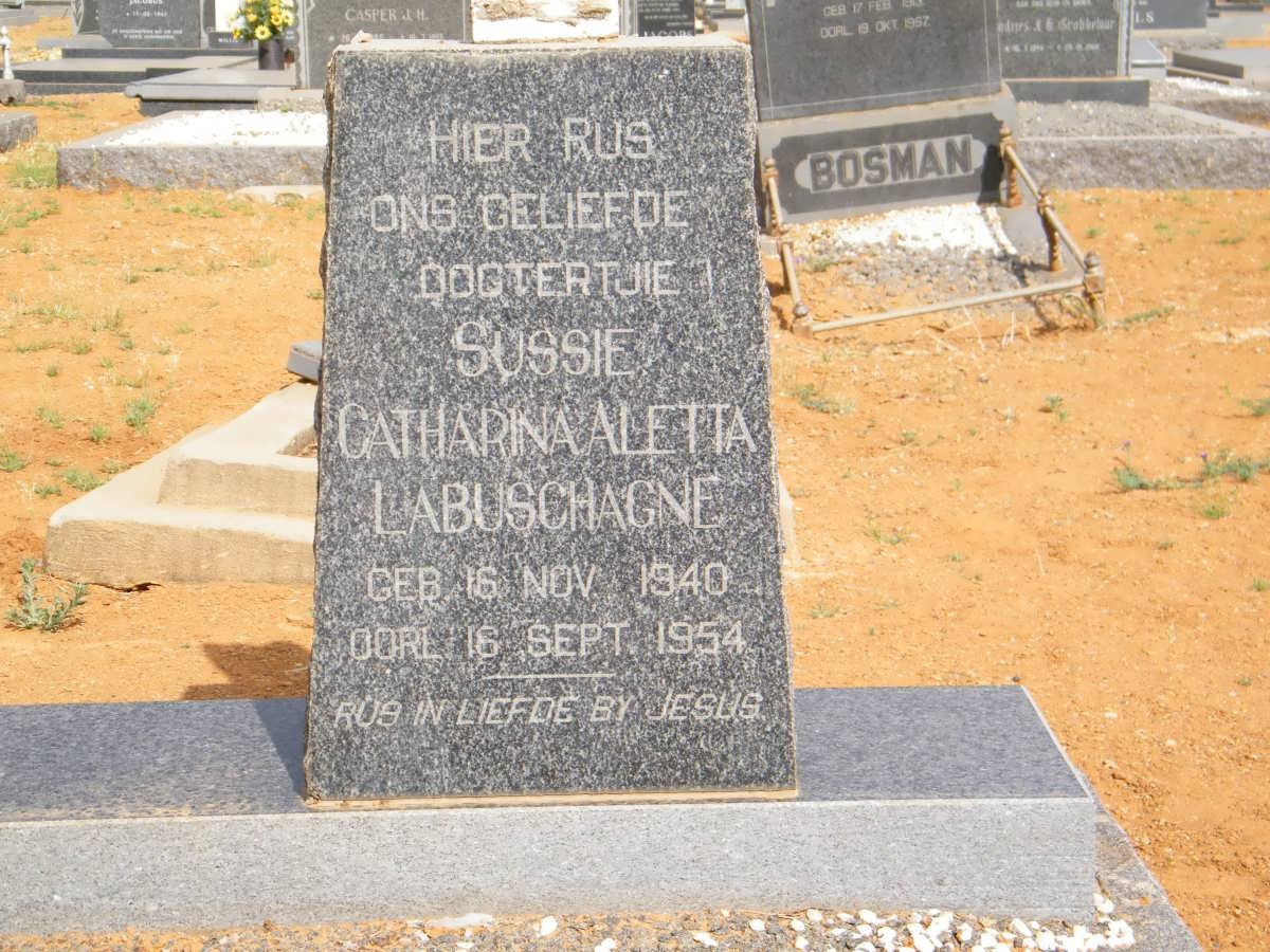 LABUSCHAGNE Sussie Catharina Aletta 1940-1954