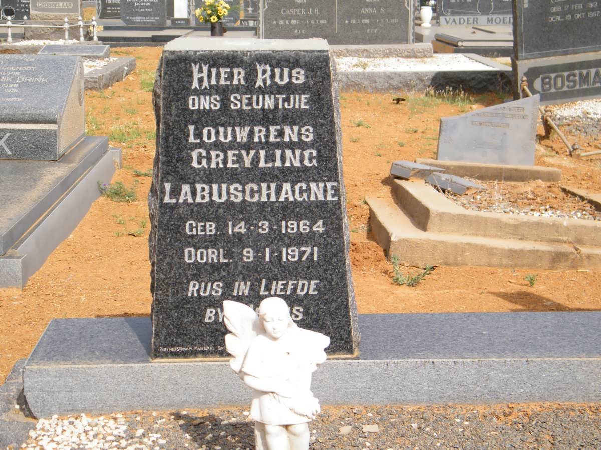LABUSCHAGNE Louwrens Greyling 1964-1971
