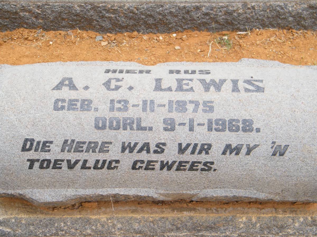 LEWIS A.C. 1875-1968