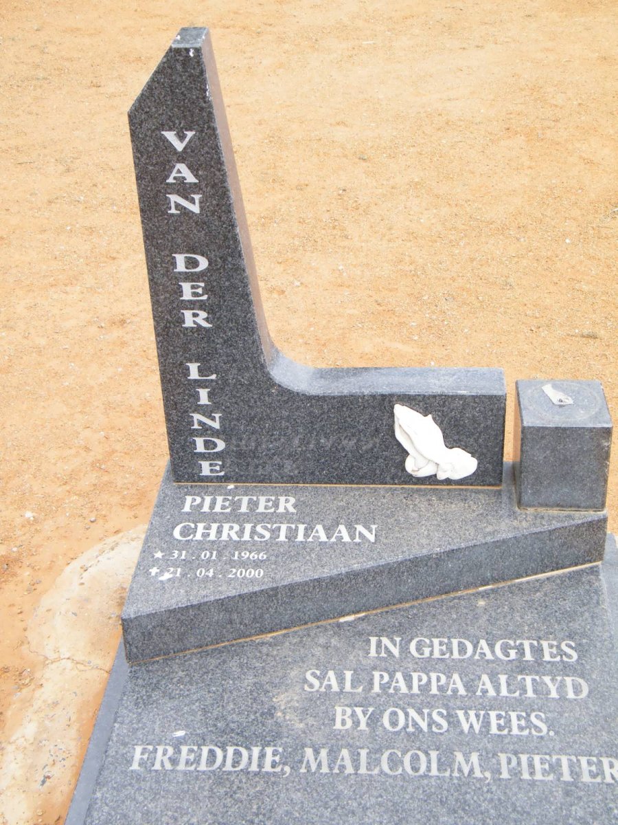 LINDE Pieter Christiaan, van der 1966-2000