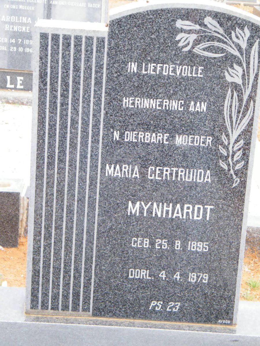 MYNHARDT Maria Gertruida 1895-1979