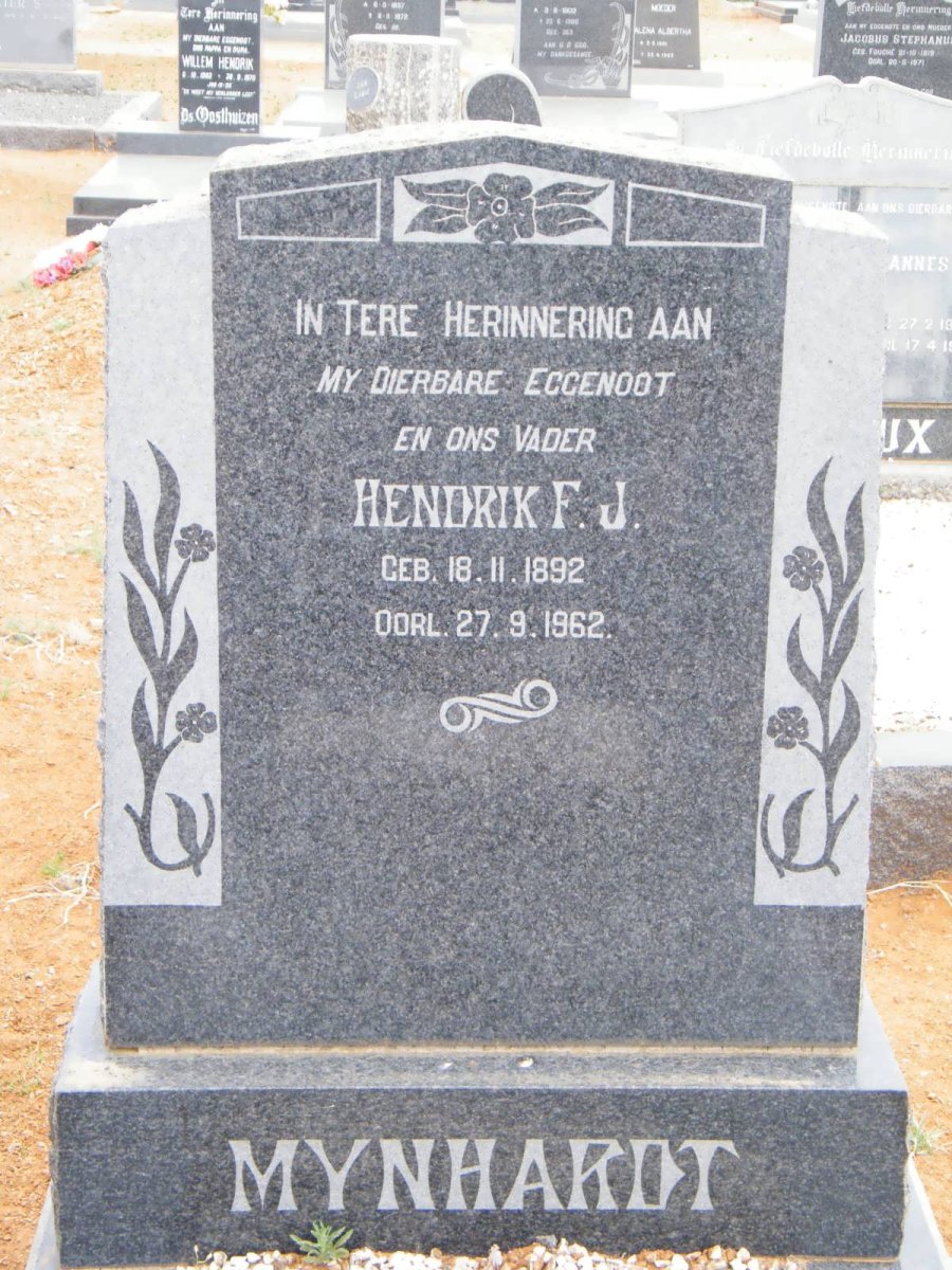 MYNHARDT Hendrik F.J. 1892-1962