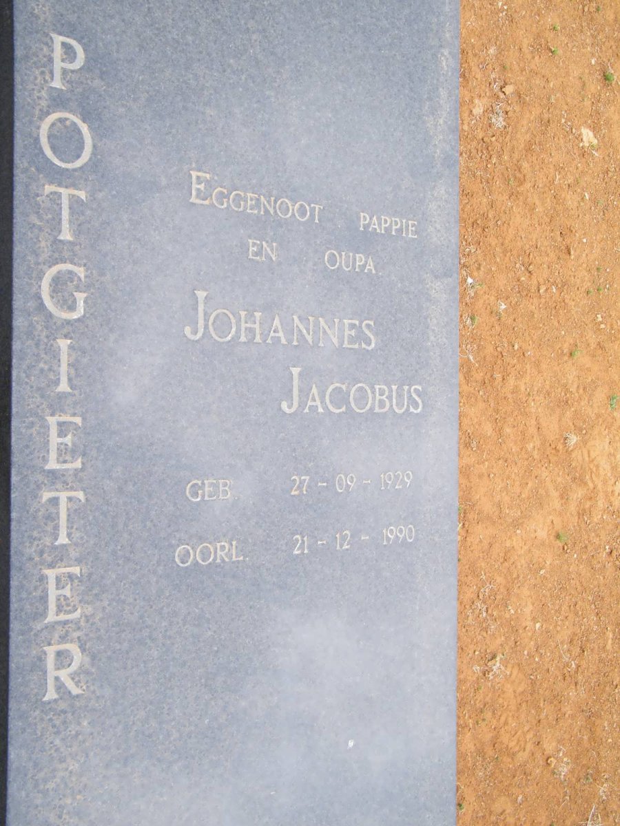 POTGIETER Johannes Jacobus 1929-1990