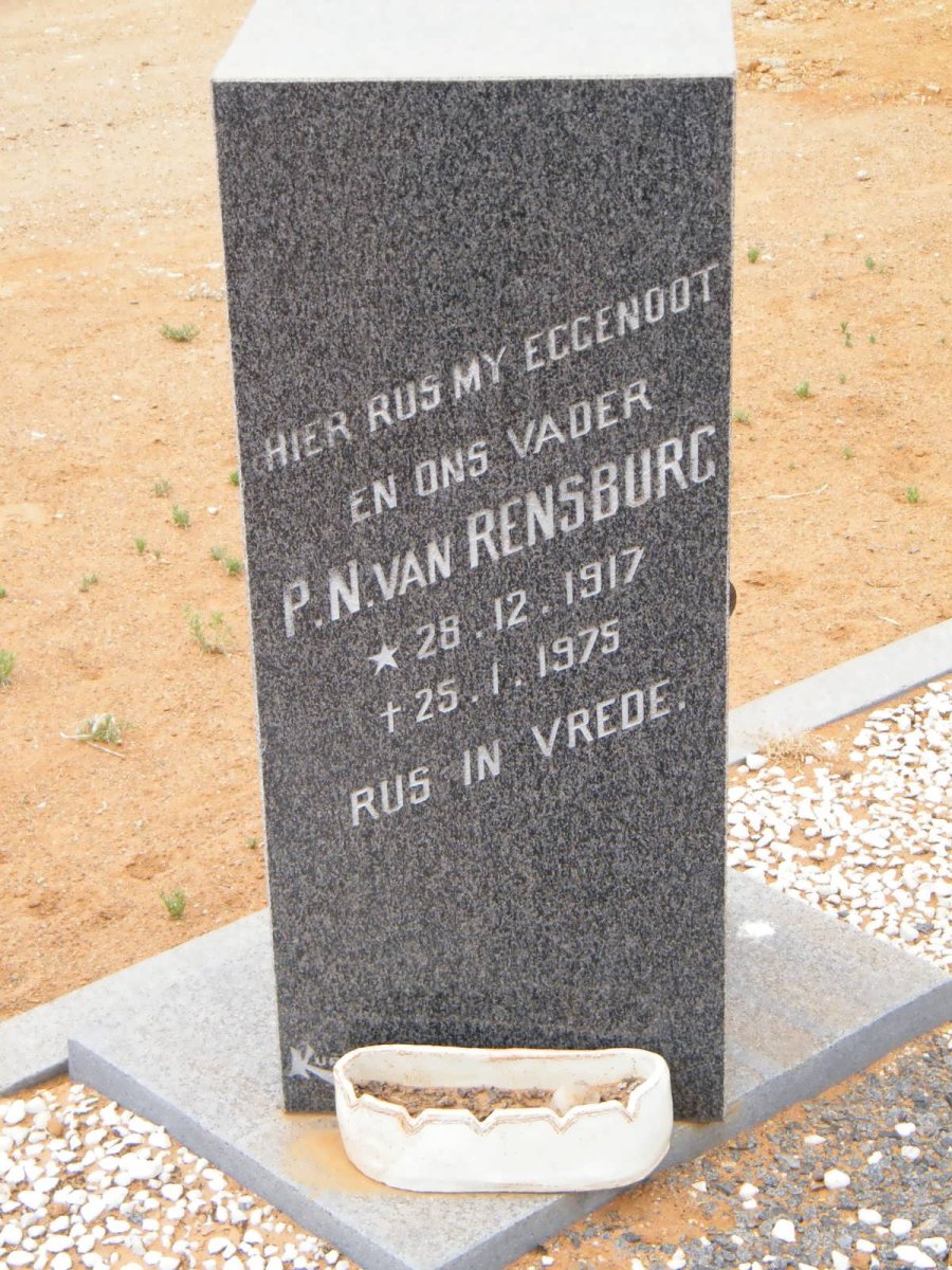 RENSBURG P.N., van 1917-1975