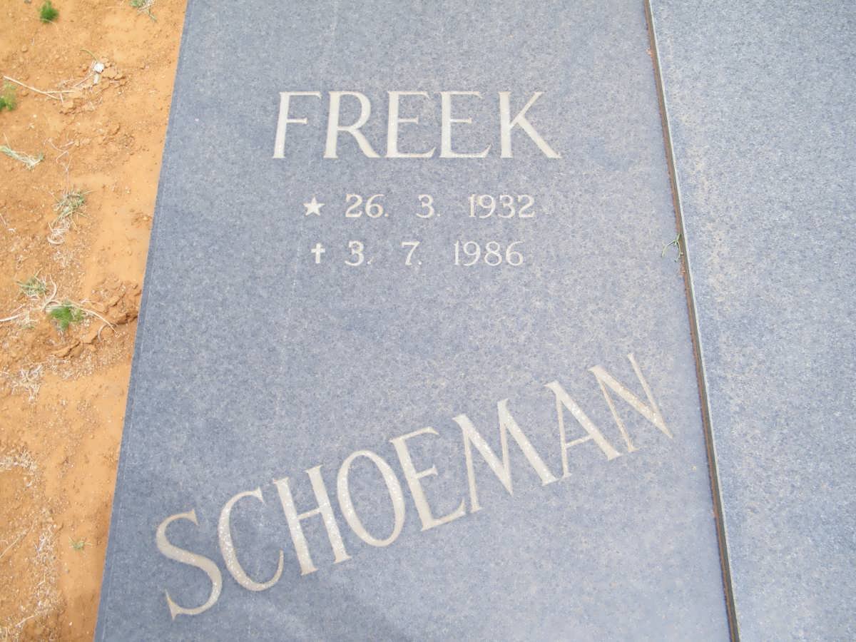 SCHOEMAN Freek 1932-1986 :: SCHOEMAN Kosie 1932-1999
