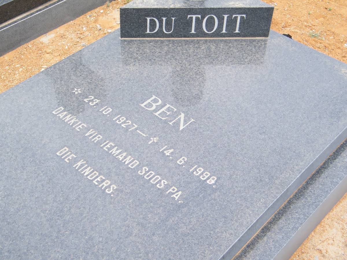 TOIT Ben, du 1927-199?