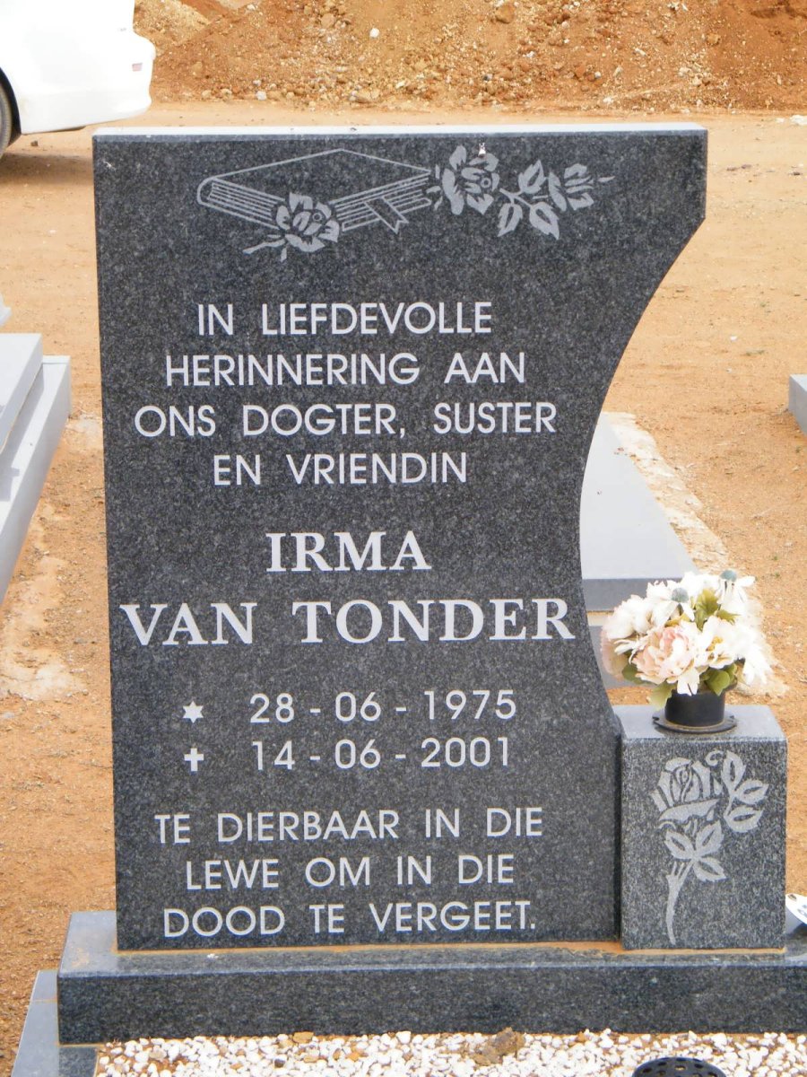 TONDER Irma, van 1975-2001