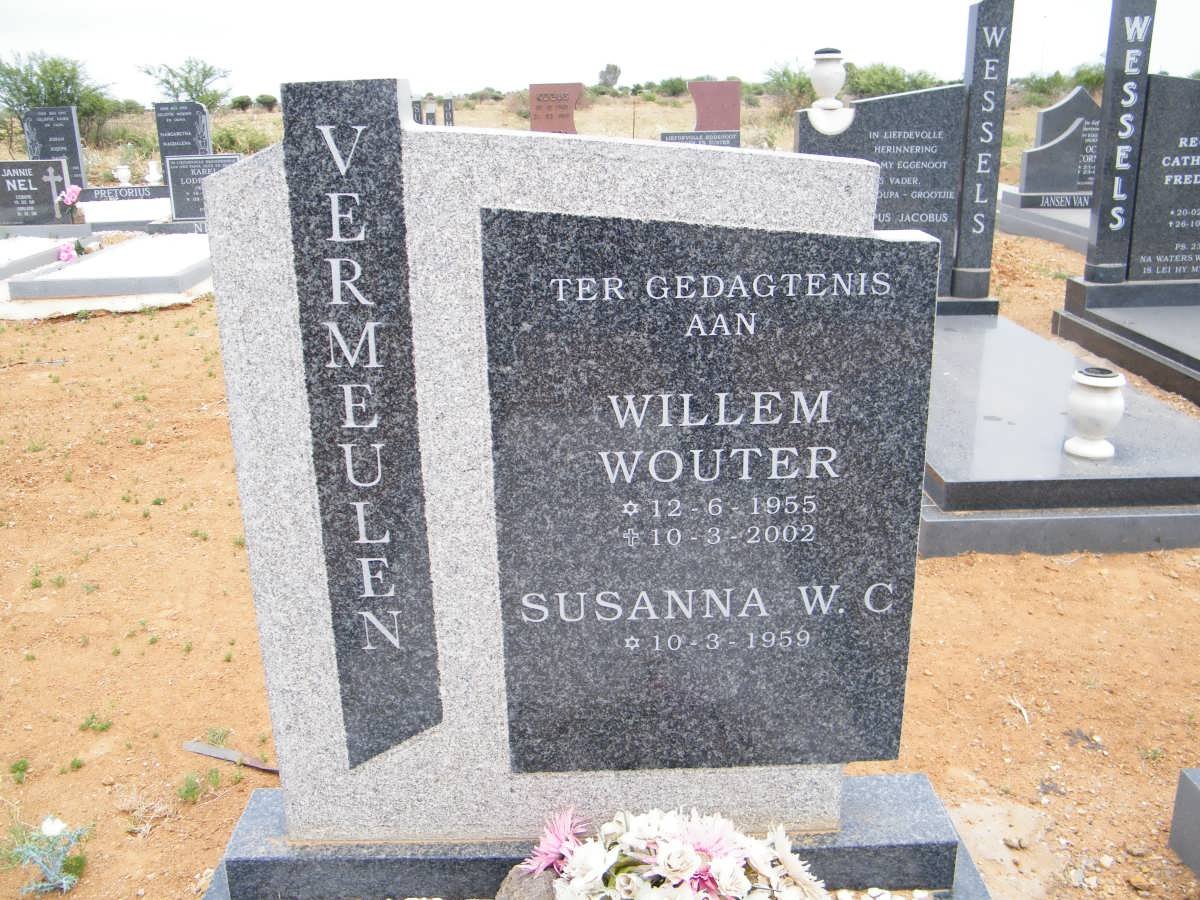 VERMEULEN Willem Wouter 1955-2002 &amp; Susanna W.C. 1959-