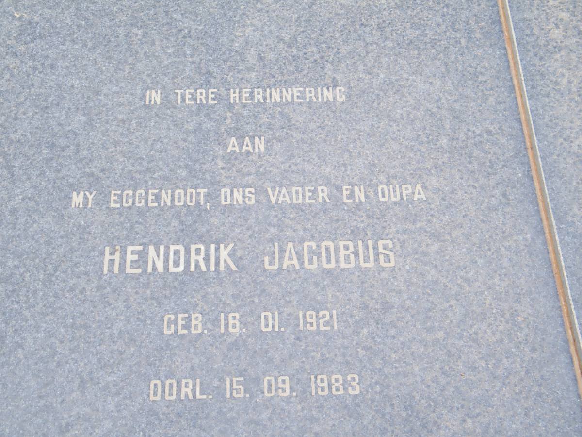 VORSTER Hendrik Jacobus 1921-1983 &amp; Christina Johanna Sophia 1938-2009