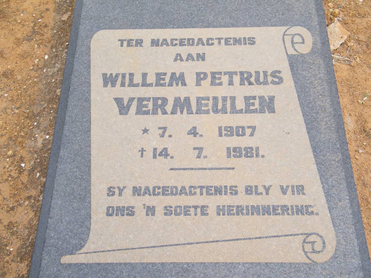 VERMEULEN Willem Petrus 1907-1981