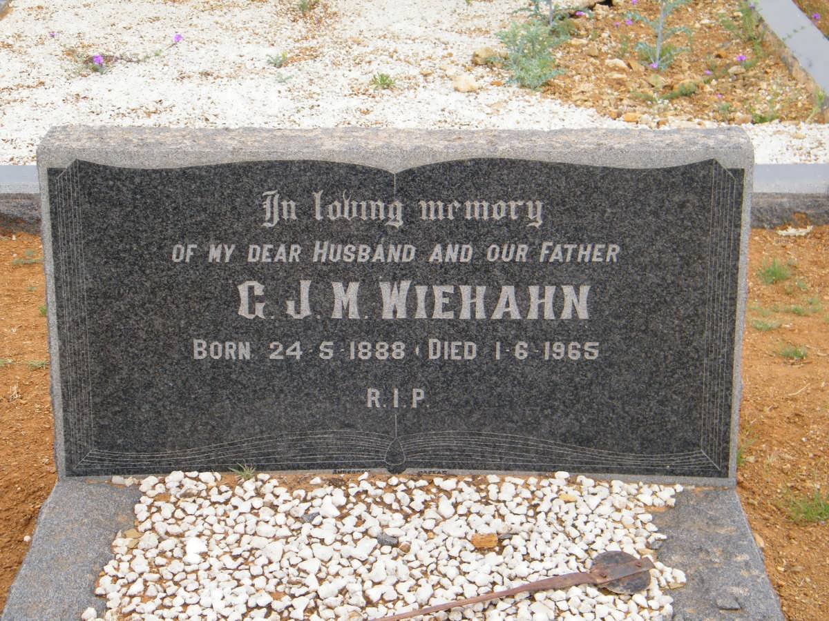 WIEHAHN G.J.M. 1888-1965