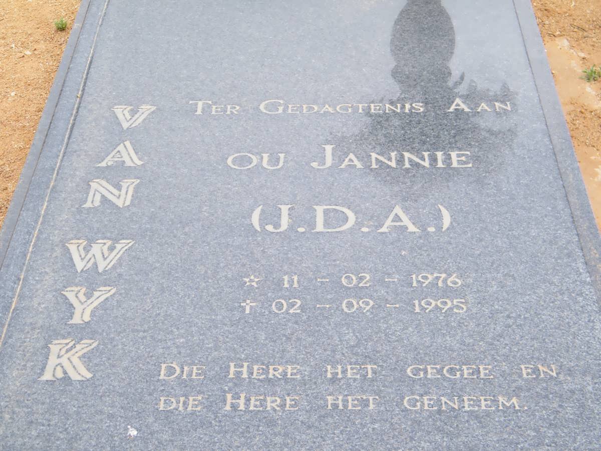 WYK J.D.A., van 1976-1995