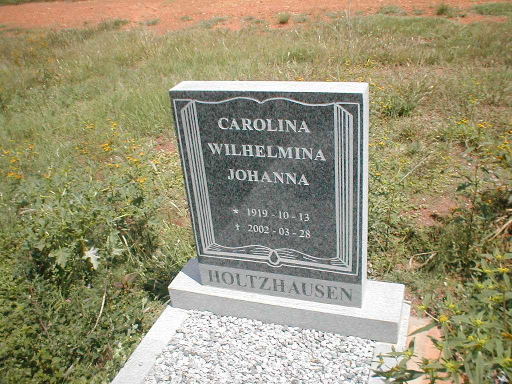 HOLTZHAUSEN Carolina Wilhelmina Johanna 1919-2002