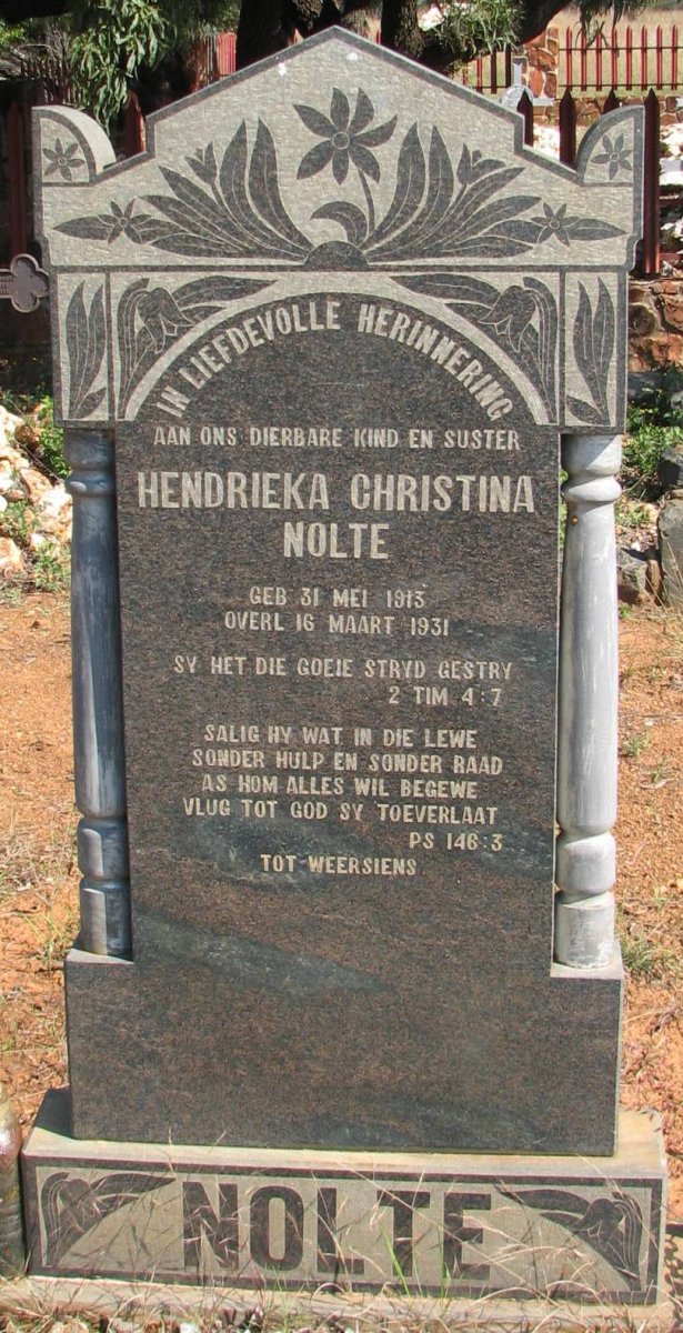 NOTLE Hendrieka Christina 1913-1931